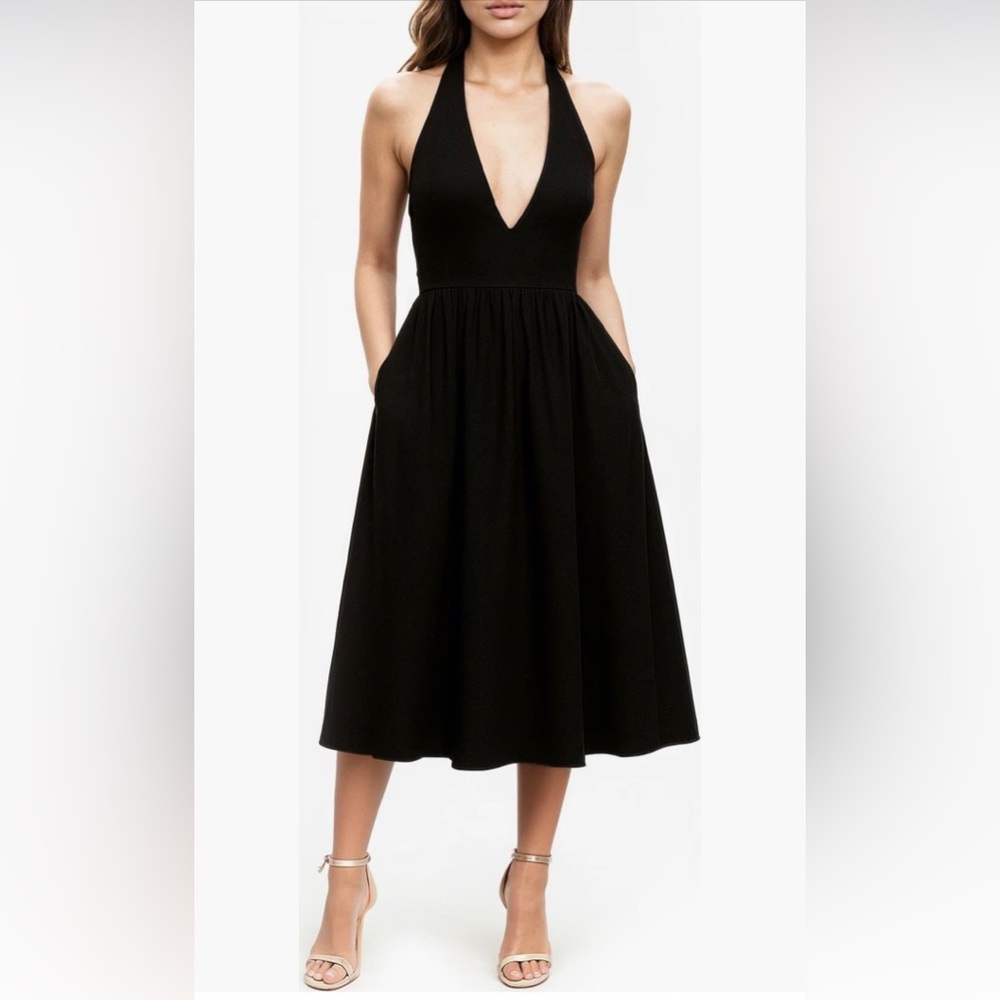Jewel Badgley Mischka Black A-Line Skirt